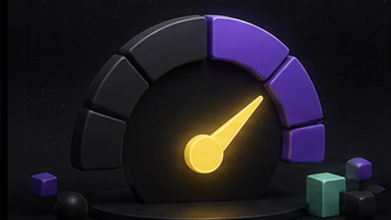 Illuminated readiness gauge beside modular business signals